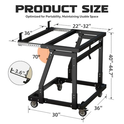 APARECIUM Panel Handler Cart and Shop Stand, Tilting Panel Cart with Rolling Casters, Tilting Panel Mover Mobile Workbench, Drywall Cart for Woodworking, Lumber Furniture Workshop, Warehouses, Garage
