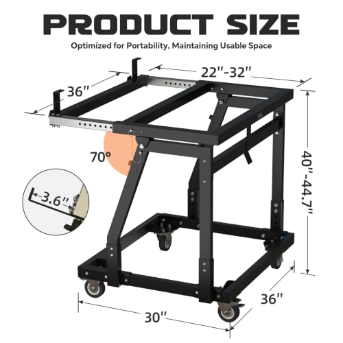 APARECIUM Panel Handler Cart and Shop Stand, Tilting Panel Cart with Rolling Casters, Tilting Panel Mover Mobile Workbench, Drywall Cart for Woodworking, Lumber Furniture Workshop, Warehouses, Garage