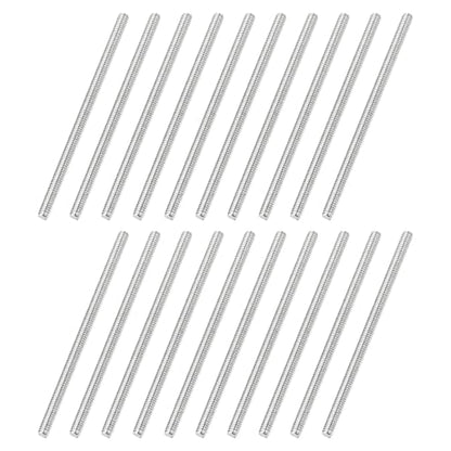 uxcell 20Pcs Fully Threaded Rod M2 x 0.4mm Pitch 40mm/1.6 Inch Threaded - size: M2x0.4mmx40mm