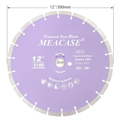 12 inch General Purpose Segmented Diamond Saw Blade for Concrete Masonry Brick Block Stone - style: 12''