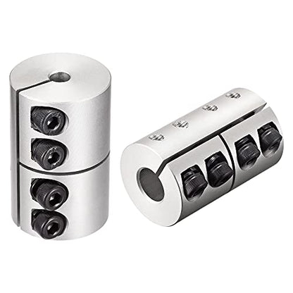 uxcell 2pcs 6.35mm to 10mm Shaft Coupling 25mmx40mm Coupler Aluminum Alloy Joint Motor for 3D Printer CNC Machine DIY Encoder - size: 10mm x 6.35mm