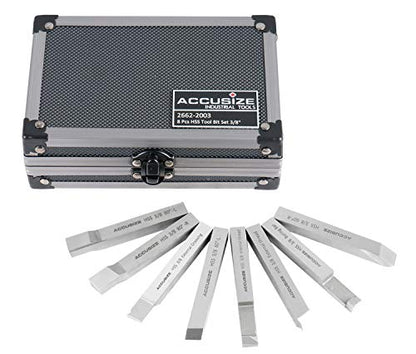 Accusize Industrial Tools HSS Tool Bit Pre-Ground, 3/8 in, 2662-2003 - size: 3/8 in