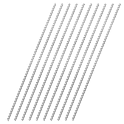 uxcell 10Pcs Fully Threaded Rod M2 x 0.4mm Pitch 130mm/5 Inch Threaded - size: M2x0.4mmx130mm