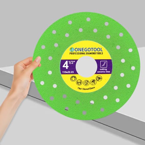 4-1/2 inch Tile Cutter Diamond Saw Blade for Angle Grinder Porcelain Ceramic Glass Marble Cutting Tools Grinding disc (3pcs) - size: 4-1/2"