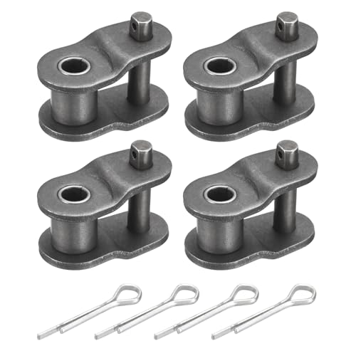 PATIKIL 4Pcs Roller Chain Offset Link Half Links 1-1/4" Pitch for 20A Chain - size: 20A 1-1/4"