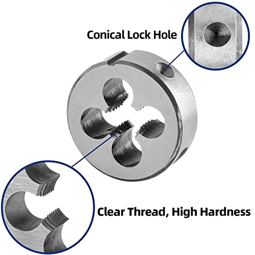 Burkit 1/4"-20 UNC Round Threading Die Right Hand - size: 1/4-20 UNC