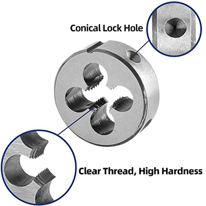 Burkit 1/4"-20 UNC Round Threading Die Right Hand - size: 1/4-20 UNC