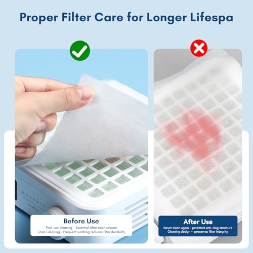 Makartt Nail Dust Collector Filter Paper – 100 Sheets Disposable Filters
