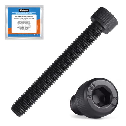 M10 x 80mm Hex Socket Cap Head Screws Bolts, 8pcs Grade12.9 Machine Screws - size: M10x80mm