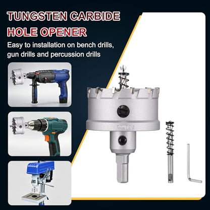 Tungsten Carbide Tipped Hole Saw 2-3/8 Inch 60mm Hole Cutter - size: 2-3/8 Inch (60mm)