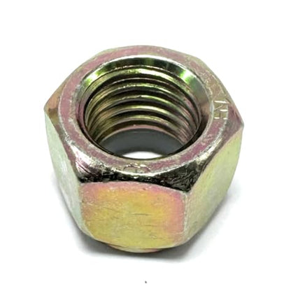 1/4"-20 Grade 8 Hex Nylon Insert Lock Nut, Yellow Zinc, 25 Pack - size: 1/4"-20