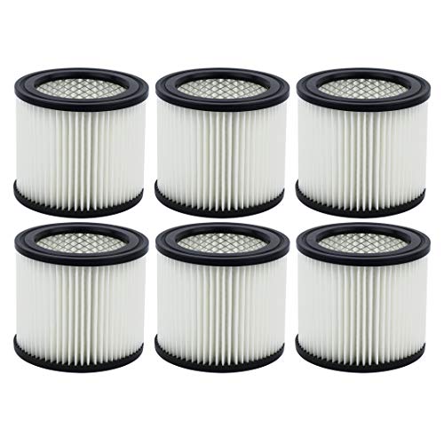 Small Cartridge Filter Replacement Part 90398 903-98 90399 Type AA Compatible with Shop Vac Wet/Dry Vacs (6 Pack) - size: 6 Pack