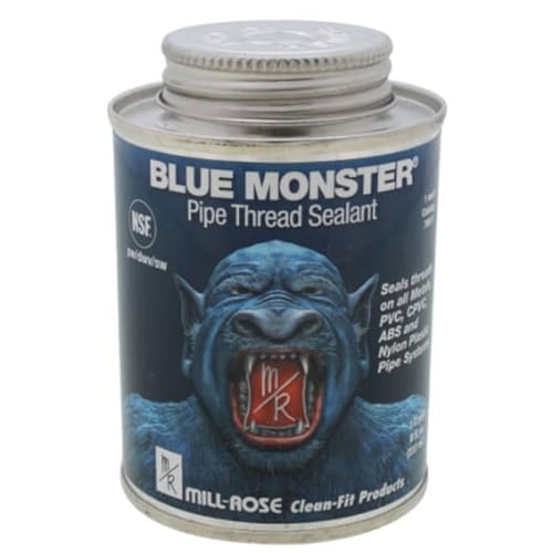 Heavy-Duty Industrial Grade Pipe Thread Sealant, 8 oz Blue – Non-Hardening Pipe Thread Compound for Metal & PVC Pipes – Leak-Proof, Lead-Free, Non-Toxic