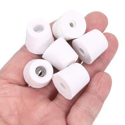 uxcell 8Pcs Rubber Bumper Feet, 0.67" H x0.75 W Round Pads with Stainless Steel Washer and Screws for Furniture, Appliances, Electronics - size: 0.67" H x0.75" W