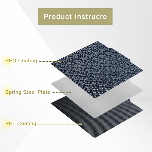 220mm (NO Magnetic Base) PEO (Diamond Pattern) & PET (Carbon Fiber Pattern) 3D Printer Build Plate Adhesive Print Bed Artilery Genius A net A6 A8 - color: PEO & PET (Diamond & Carbon Fiber), size: 220*220mm
