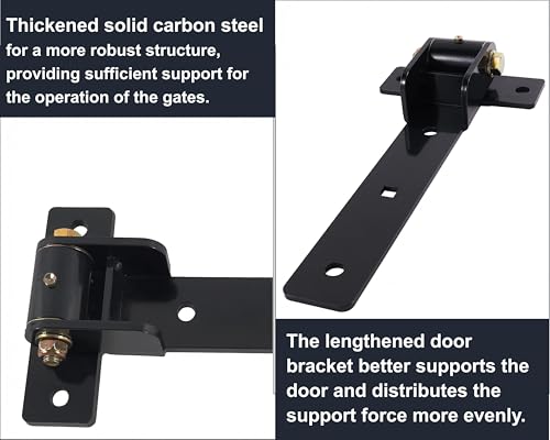 13'' Heavy Duty Strap Gate Hinges 900 LBS,180° or 90° Smooth Open Hinge