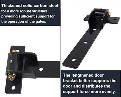 13'' Heavy Duty Strap Gate Hinges 900 LBS,180° or 90° Smooth Open Hinge