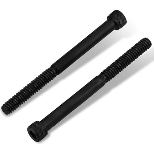 Glvaner 1/4"-20 x 2-1/2" (12 pcs) Socket Head Cap Screws, 12.9 Grade Alloy Steel, Black Oxide Finish, Partial Thread UNC, Allen Hex Drive - size: 1/4-20 x 2-1/2"