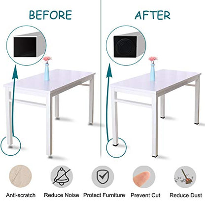 uxcell M8 Leveling Feet 50 x 50mm Square Insert Adjustable Furniture Glide 8 Sets