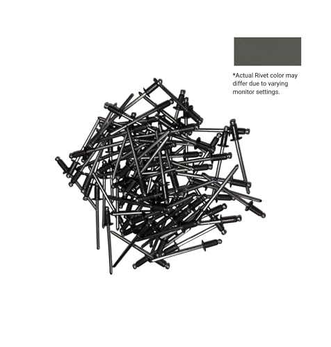 Eagle 1 Blind Pop Rivets (250 count) #43 Stainless Steel and #44 Aluminum Rivets, Multiple Colors, Free 1/8" Drill Bit wih Order, Quantity Discounts Available (#43 Stainless Steel, Burnished Slate) - color: Burnished Slate, size: #43 Stainless Steel
