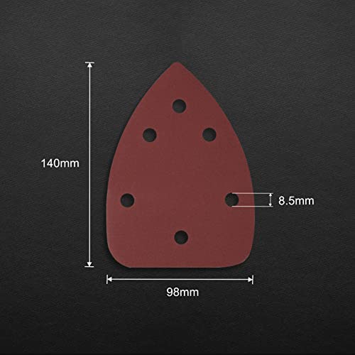 Mouse Sander Kit - 30 Pcs Sanding Discs, 6 Hole Pads, Adjustable Grades 320 Grit - style: 320 Grit