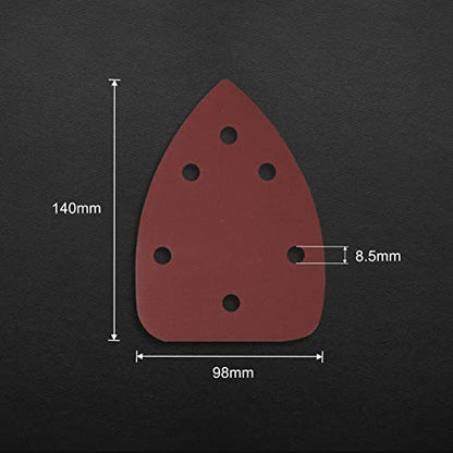 Mouse Sander Kit - 30 Pcs Sanding Discs, 6 Hole Pads, Adjustable Grades 320 Grit - style: 320 Grit
