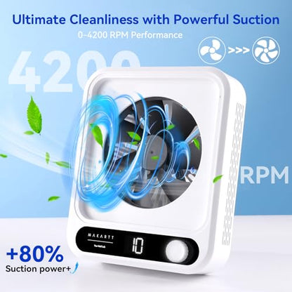 Makartt Nail Dust Collector - 4200 RPM Adjustable Speed Digital Display - color: Larina Nail Dust Collector
