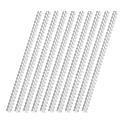 uxcell 10Pcs Round Steel Rods, 4.3mm x 100mm High Speed Steel (HSS) Aluminium Rod Steel Bar for Shaft Gear Drill Lathes Boring Machine - size: 4.3mm x 100mm