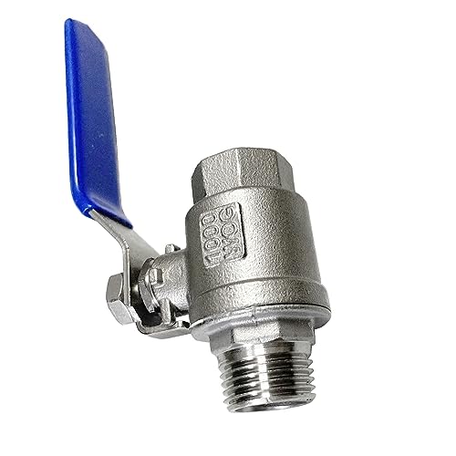 1/2" Male to Female Thread Full Port Ball Valves NPT 304 Stainless Steel for Water Oil Gas WOG1000 (Pack of 2) - size: 2-pack x 1/2 Inch