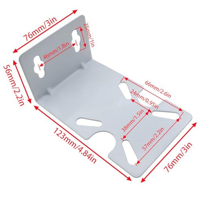 1PCS Water Filter Housing Bracket Water Filter Housing Bracket RO Water Purifier Machine Housing Mounting Metal Bracket Fixed Brackets for 10" and 20" Water Filters White
