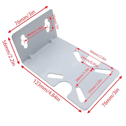 1PCS Water Filter Housing Bracket Water Filter Housing Bracket RO Water Purifier Machine Housing Mounting Metal Bracket Fixed Brackets for 10" and 20" Water Filters White