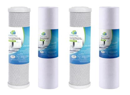 CFS Reverse Osmosis Filter Replacement Kit, Sediment & Carbon, 2 Sets - size: 2 Pack