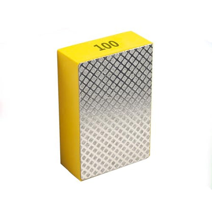 1Pcs Diamond Hand Polishing Pads, 100# (Grid) - style: Grid-1Pcs-100#