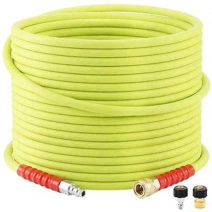 M MINGLE Pressure Washer Hose 100 FT x 3/8" - Replacement Power Wash Hose - size: 100 FT x 3/8"