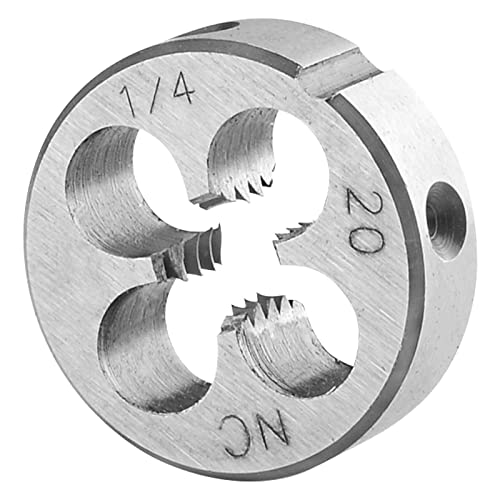 Burkit 1/4"-20 UNC Round Threading Die Right Hand - size: 1/4-20 UNC