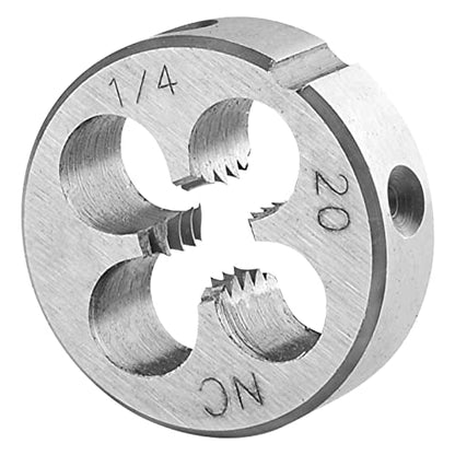 Burkit 1/4"-20 UNC Round Threading Die Right Hand - size: 1/4-20 UNC