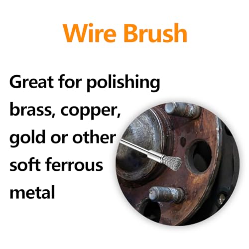 20 Pcs 3mm Nylon Bristle Brushes and Steel Cleaning End Brushes Pen