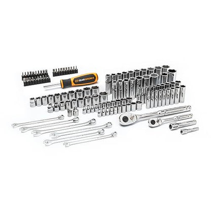 GEARWRENCH 121 Piece 72T SAE/Metric Mechanics Hand Tool Set | GW72SCBMTS - style: 121 Piece