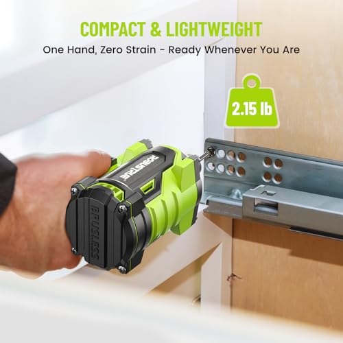 Robustrue Impact Driver: 21V 1/4" Hex Cordless Impact Driver, 230N.m (2,035in-lbs) Brushless Impact Driver Drill Set, 20Psc Screwdriver Bits, 2.0 Ah Battery, Variable Speed for DIY and Automotive