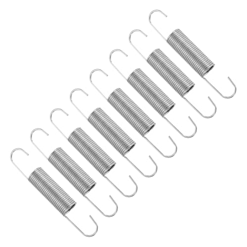 uxcell 8Pcs Stainless Steel Extension Spring Dual Hook 1.5mmWD, 16x98mmODxL - size: 1.5mm Wire, 16mmx98mm(ODxL)