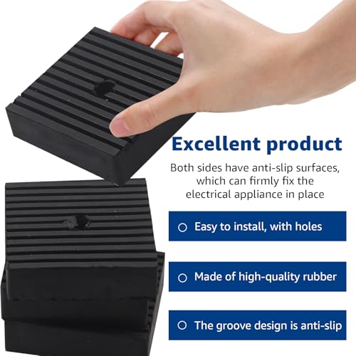 4pcs Solid Shock Pad Solid Rubber Anti-Vibration Isolation Pads