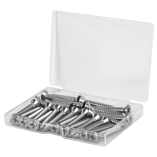 #8 x 1 [100 Pack] Flat Head Phillips Drive Self Tapping Screws, Sheet Metal Screws, 304 Stainless Steel (18-8), Corrosion Resistant Screws for Wood, Sheet Metal and More - size: #8 x 1