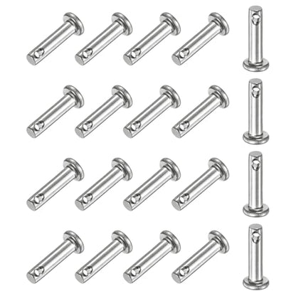 M METERXITY 20-Pack Single Hole Clevis Pins, M3 x 12mm 304 Stainless Steel Flat Head Clevis Pins for Mechanical Linkage/Fixed Parts/Ship Rigging, Link Hinge Pin Reusable - size: M3x12mm