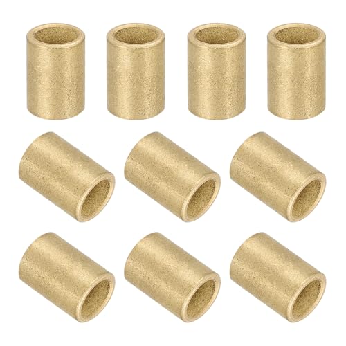 uxcell 50Pcs Sleeve Bearings, 5mm Bore x 7mm OD x 10mm Length, Self-Lubricating Sintered Bronze Bushings - size: 5mm Bore x 7mm OD x 10mm Length