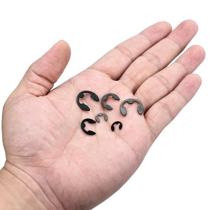 550Pcs M1.5-M22 External Retaining Ring E Clip Snap Rings - size: M1.5-M22