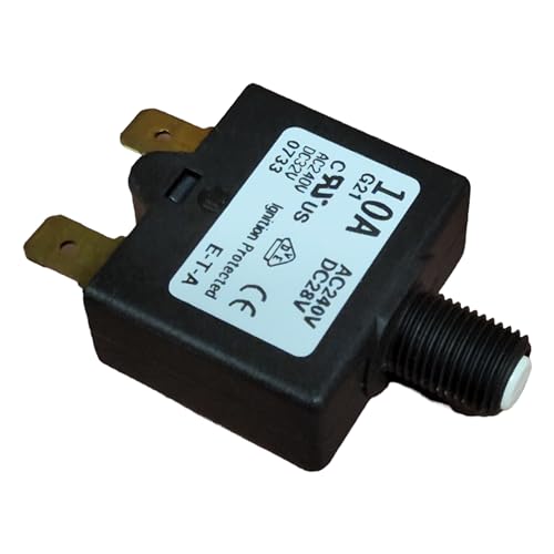 Circuit Breakers Single pole thermal reset circuit breaker in a miniature design intended for threadneck or snap-in mounting, dimensions: 32.0 x 27.0 x 13.6 mm. (1 piece)