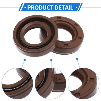 Oil Seal Ring Rotary Shaft Seal TC Double Lip FKM Rubber 16x28x7mm - size: 16x28x7mm