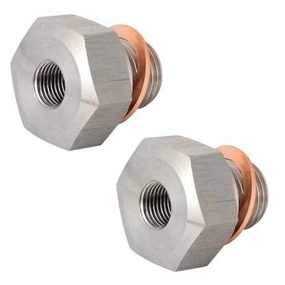 2 PCS Stainless Steel Oil Pressure Sensor Adapter for GM LS Series Engines LS1 LSX LS3 4.2L 4.3L 4.8L 5.3L 6.0L 6.2L M16 1.5