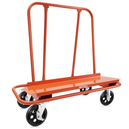 GypTool Heavy Duty Drywall Sheet Cart & Panel Dolly - Orange