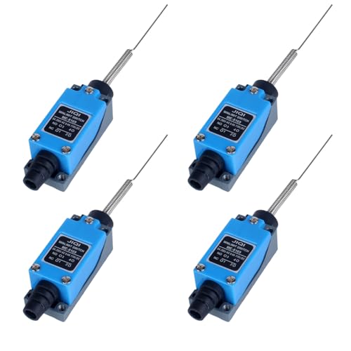 Momentary Limit Switch Travel Switch,omnidirectional Thin Lever Spring Rod,NO and NC self-resetting momentary switches (4pcs) - style: ME-8169